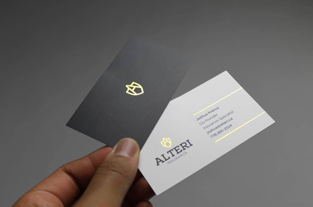 Elegant hand-held business cards display.