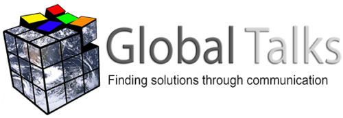Global Talks Logo Designed by Vontainment