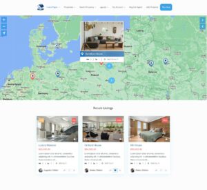 Example website built on WordPress + the Real Estate Manager