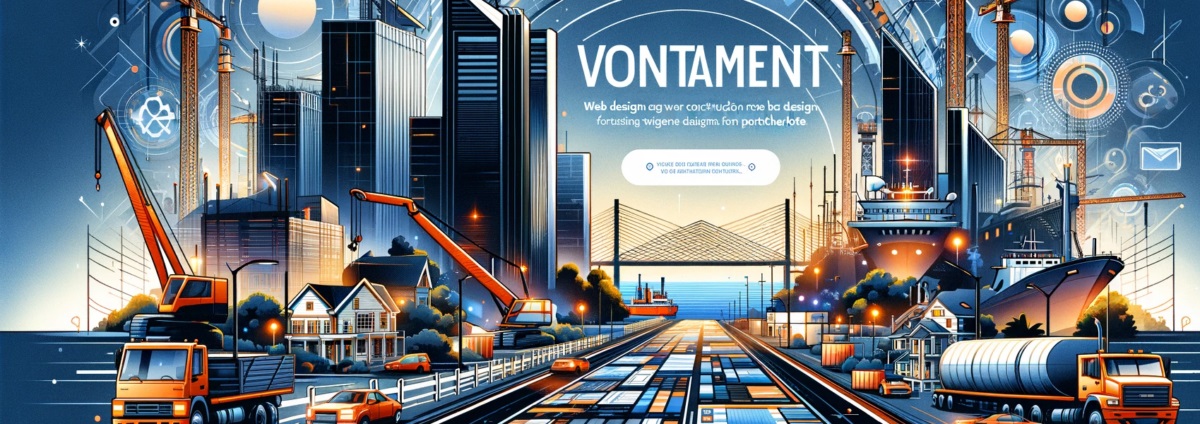 Vontainment web design for construction industry in Port Charlotte header image.